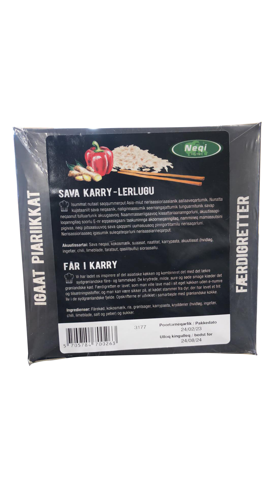 Får i karry fra Neqi